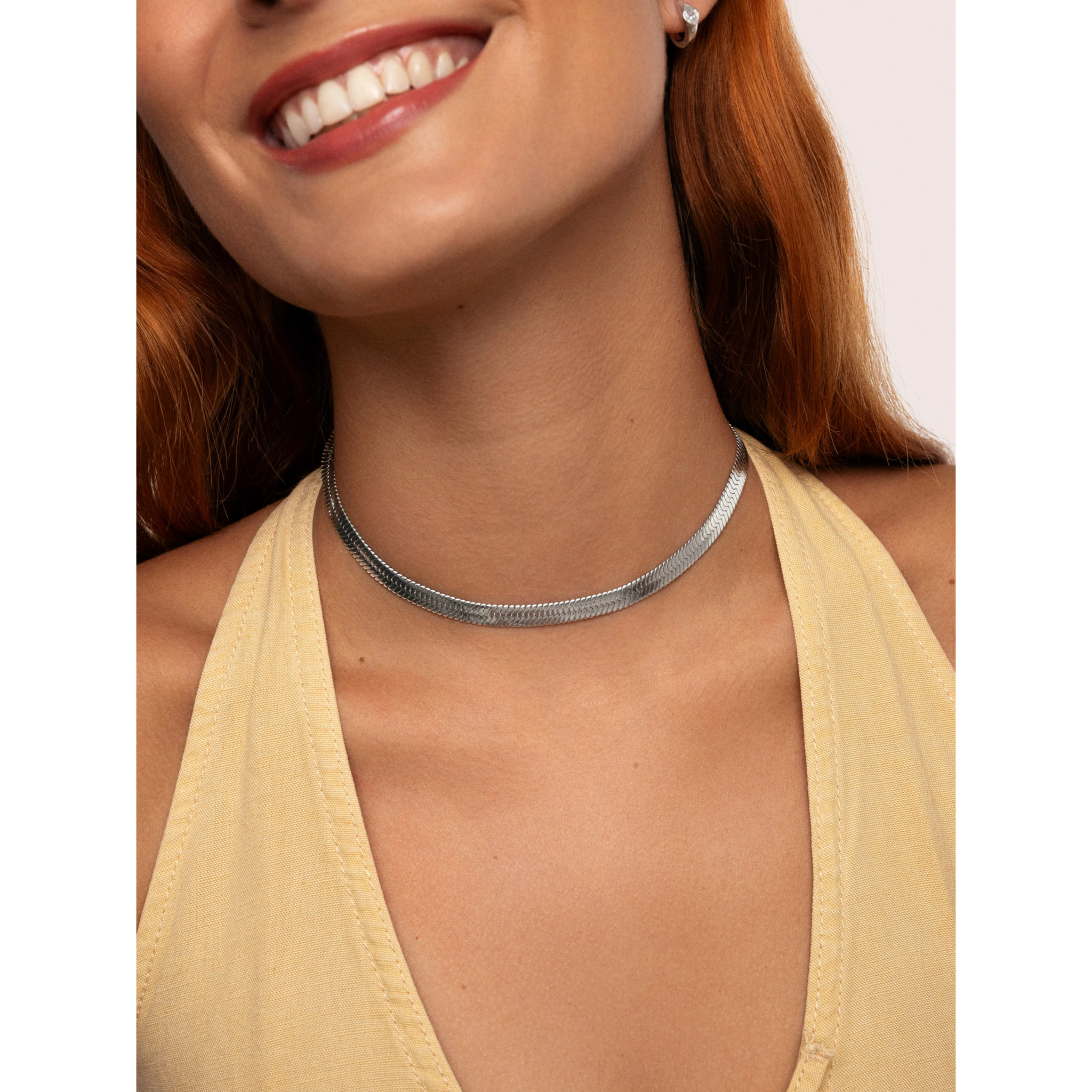 Collar Big Lisse Acero
