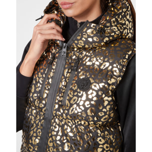 PLEIN SPORT Chaleco de plumón LEOPARD