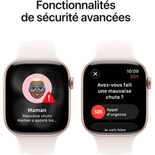 Montre connectée APPLE WATCH 42mm Alu Or Rose Serie 11 S/M Cellular