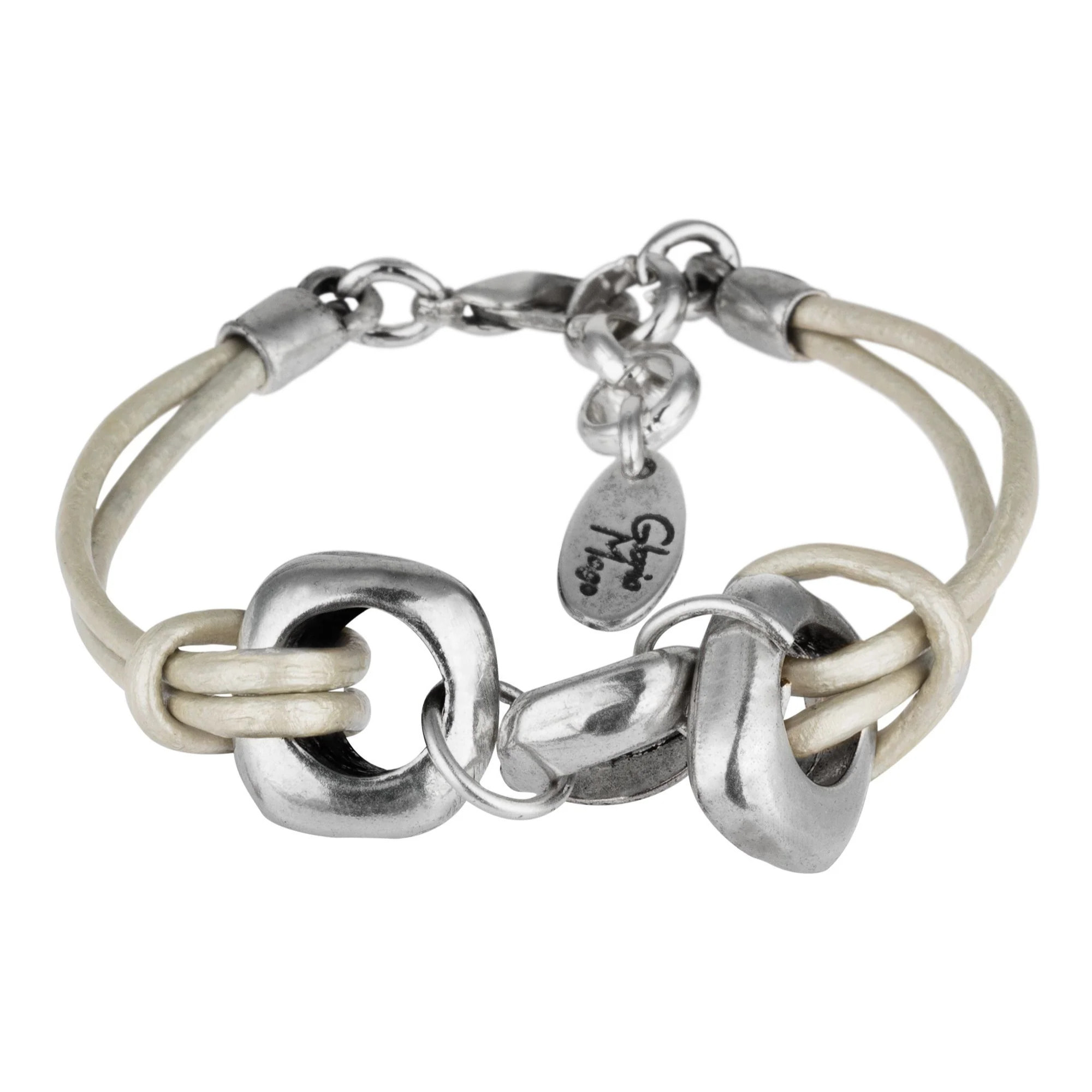 Pulsera Cuero plata Dimas cuero plata