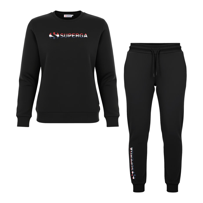 Tuta Donna SUPERGA Cotone Felpato Girogola