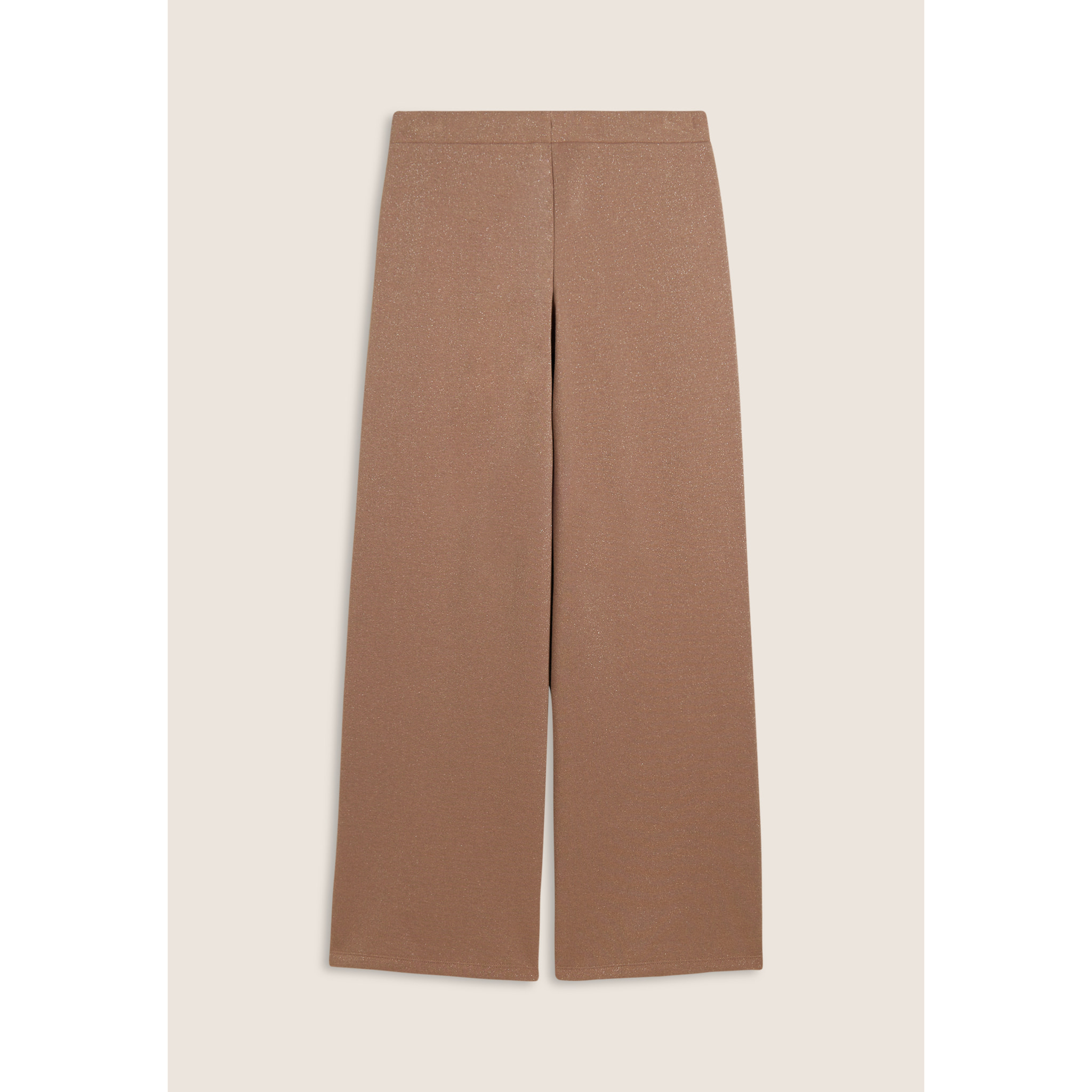 Pantaloni donna wide leg mélange lurex