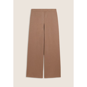 Pantaloni donna wide leg mélange lurex