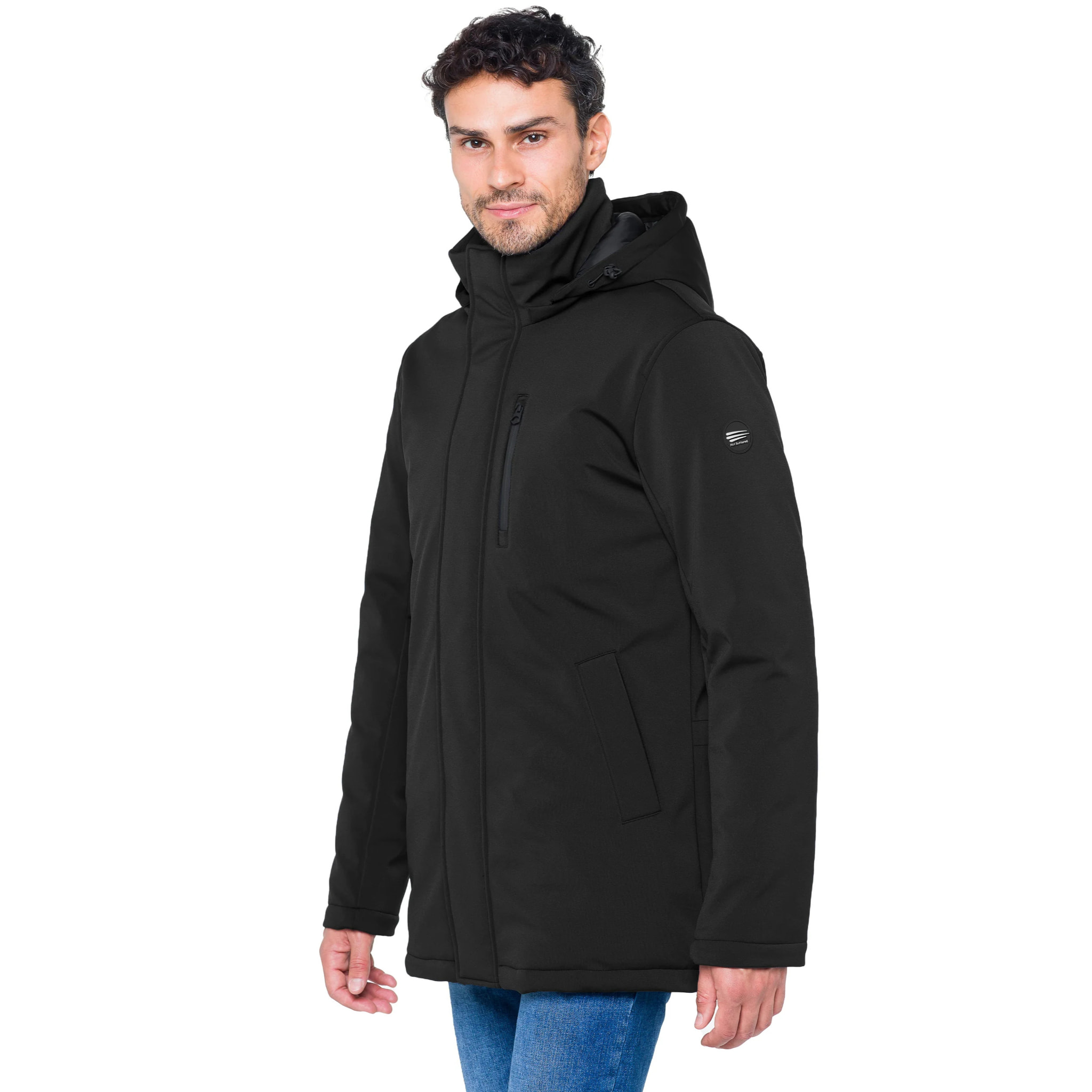 Parka NUSAKAN imbottito impermeabile nero