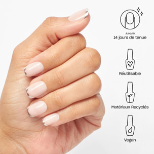 xPRESS/ON - Read My Tips - Faux ongles réutilisables, effet gel - Jusqu'à 14 jours de tenue