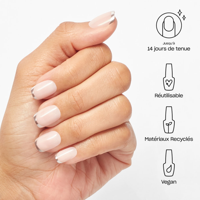 xPRESS/ON - Read My Tips - Faux ongles réutilisables, effet gel - Jusqu'à 14 jours de tenue