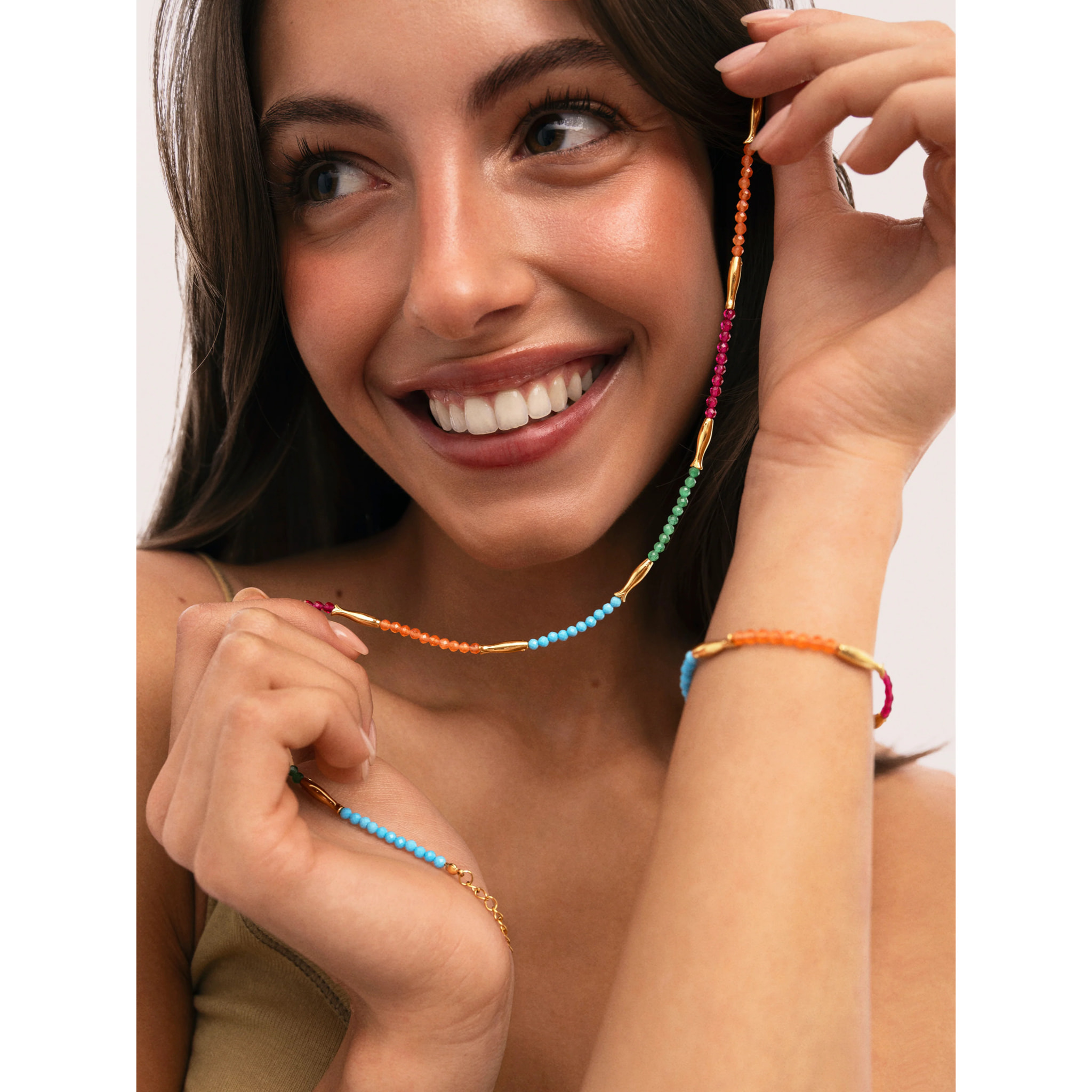 Collana Dye Pesci Acciao Placcato Oro