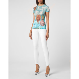 PHILIPP PLEIN Camiseta Cuello Redondo PINEAPPLE SKIES