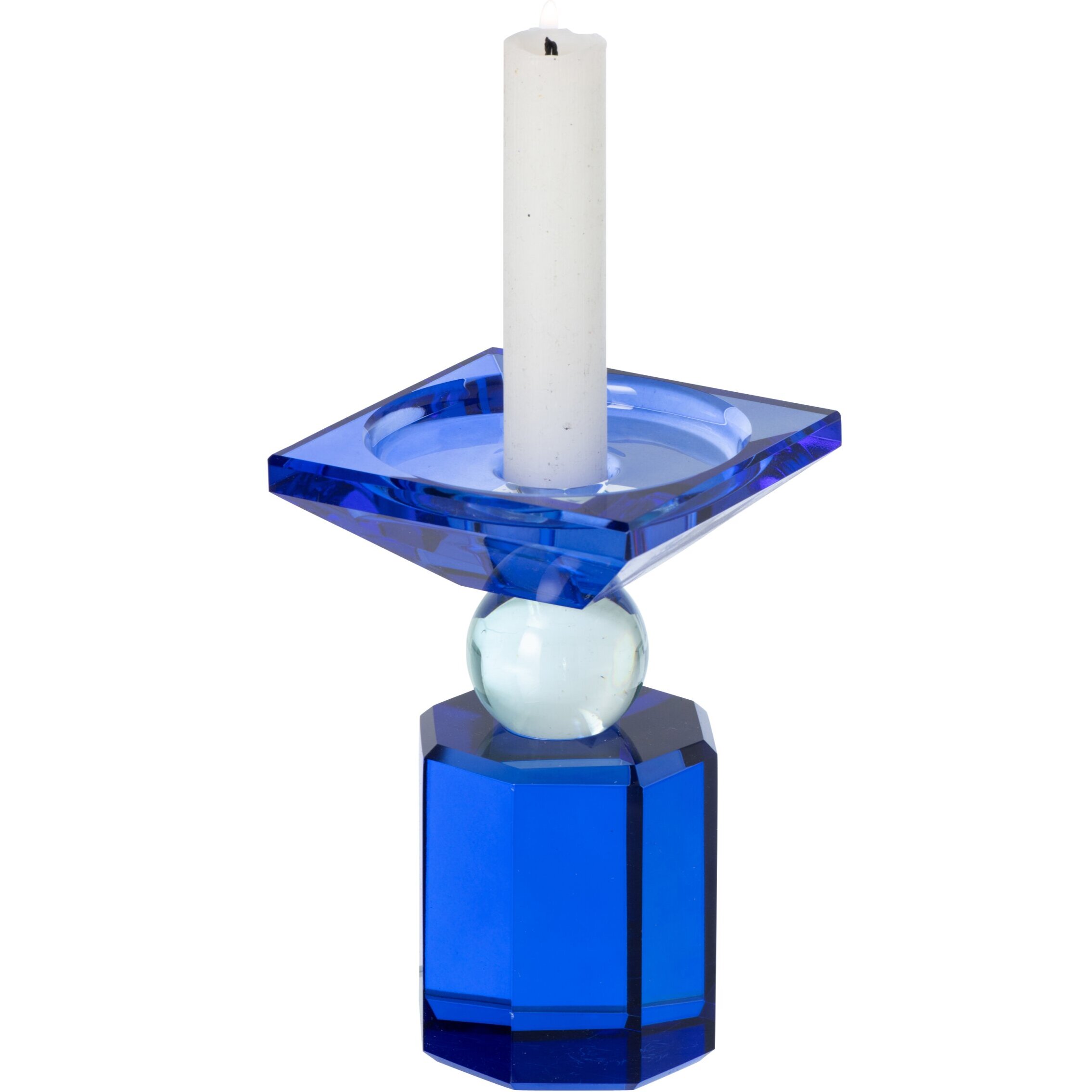 J-Line chandelier - verre - bleu