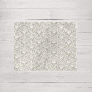 Lot de 2 sets de table individuels résinés 0120-182 100% coton 45x35 cm