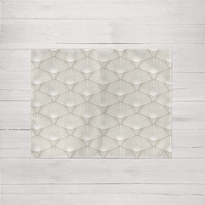 Lot de 2 sets de table individuels résinés 0120-182 100% coton 45x35 cm