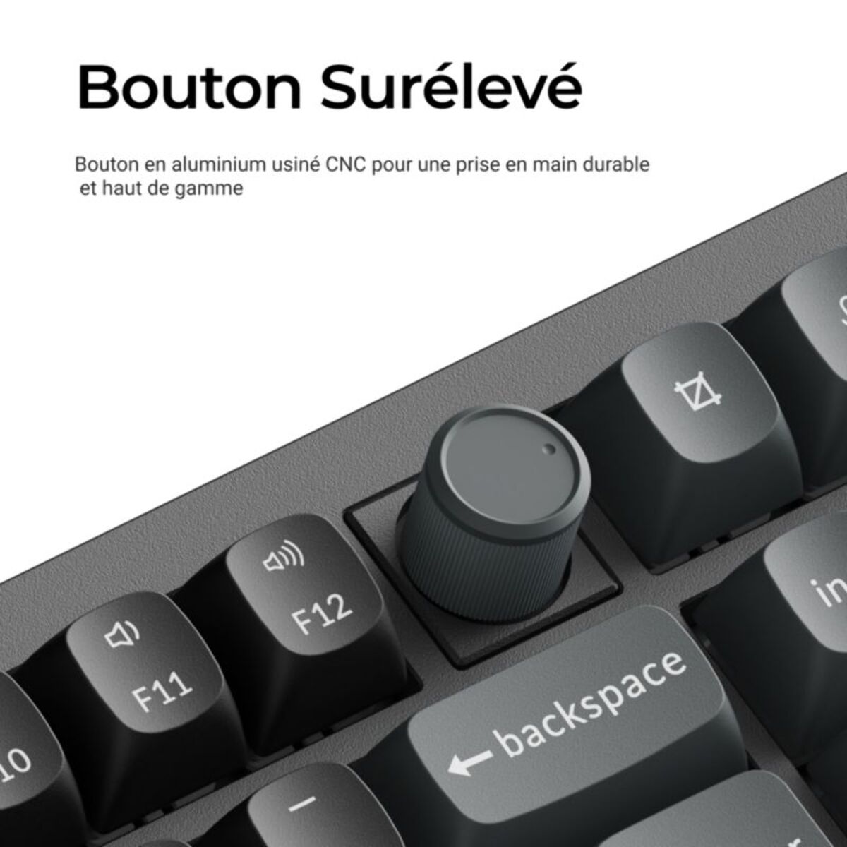 Clavier gamer sans fil KEYCHRON V6 Ultra 8K Swappable RGB Backlight