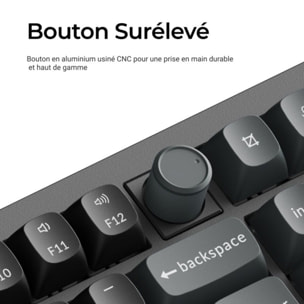 Clavier gamer sans fil KEYCHRON V6 Ultra 8K Swappable RGB Backlight
