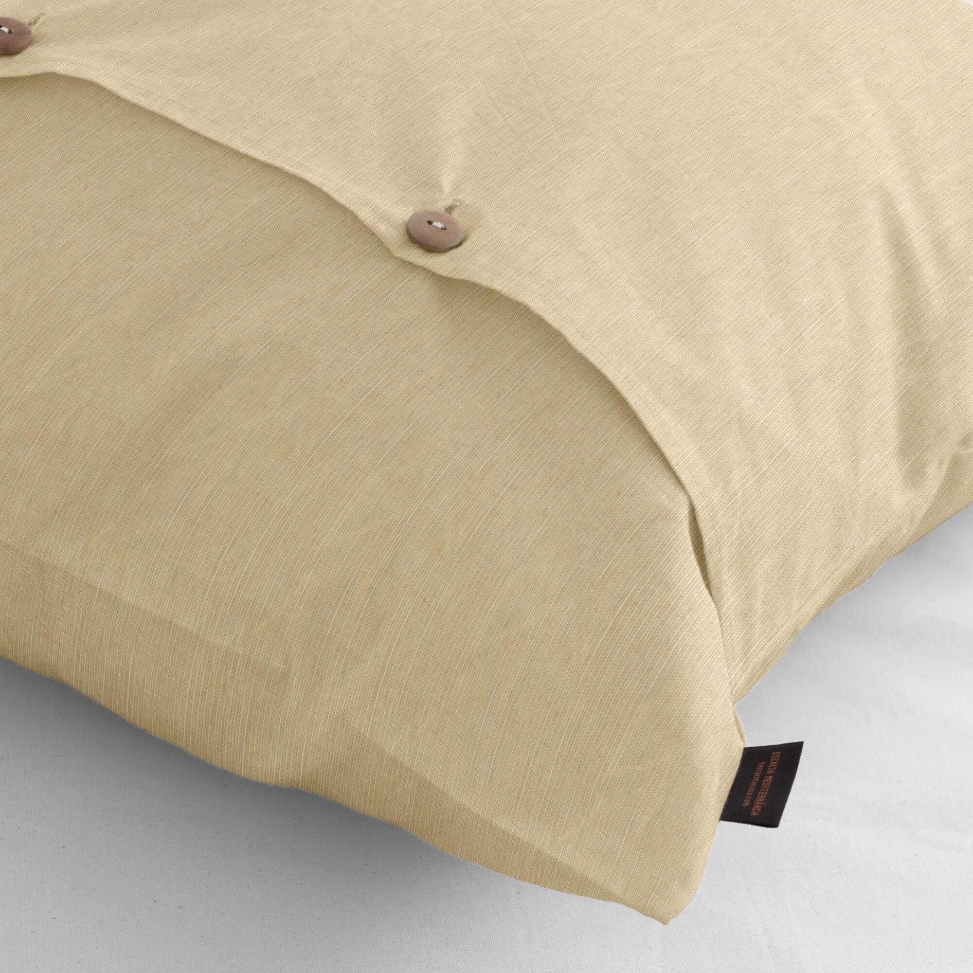 Taie d'oreiller en jacquard Elche Amber Gold