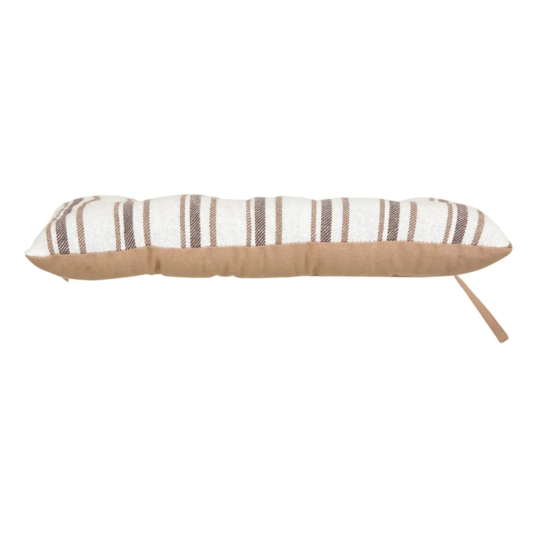 Galette de chaise Groove 38x38cm rayée beige lin