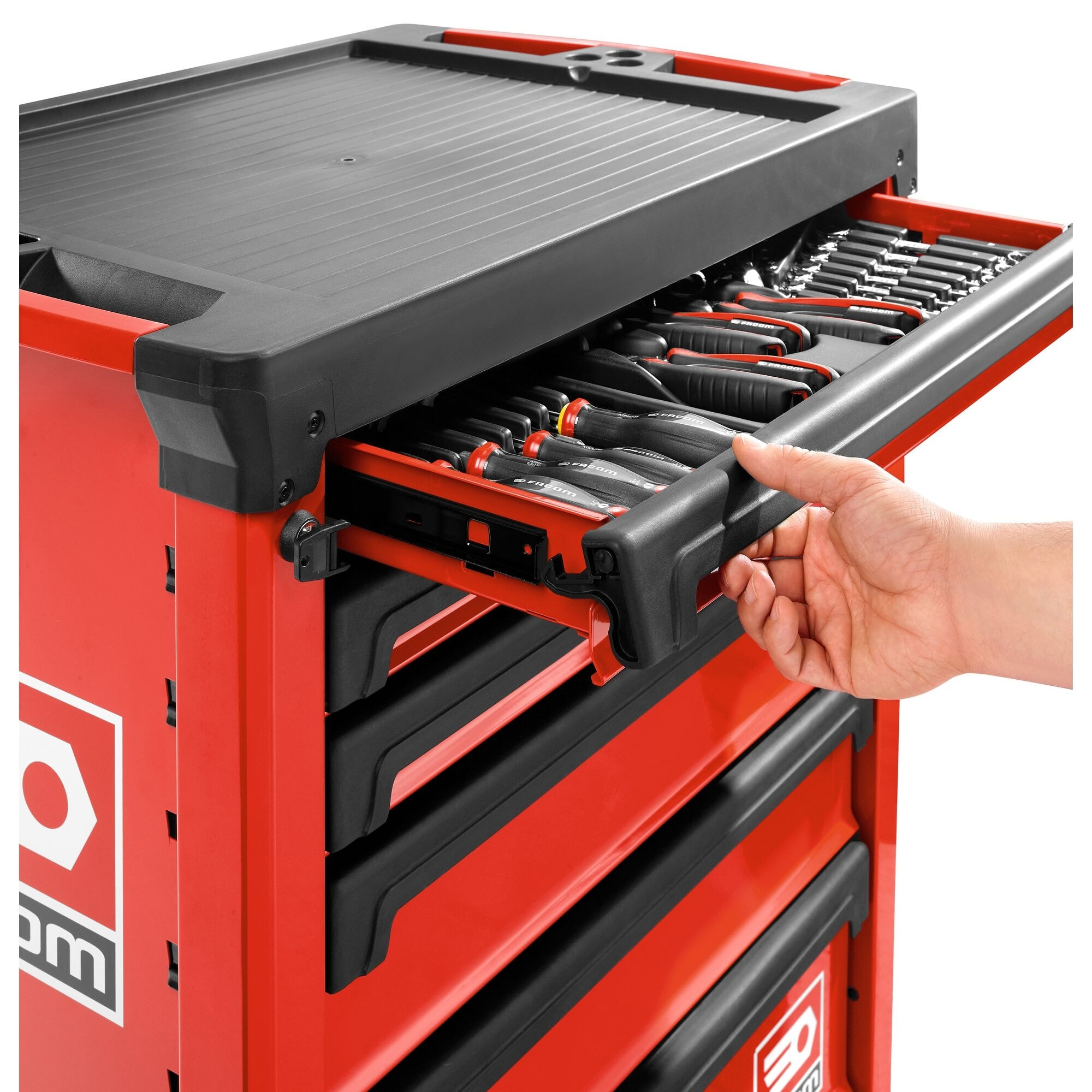 FACOM Servante d'atelier métal 6 Tiroirs Rouge ROLL.6M3APF
