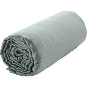 Drap Housse - Bonnet:30cm 100% Satin De Coton lavé 105 Fils Celadon