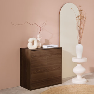 Module de rangement décor bois 2 portes 70cm KOMPO