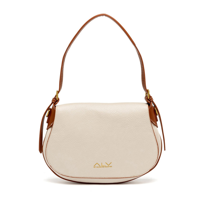 Borsa a spalla da donna - Modello Novella Prime - 100% poliuretano - 31.0 x 19.0 x 6.0 cm