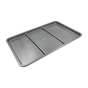 Plat à four Antiadhésif 3 compartiments rectangulaires, COMPARTIFOUR