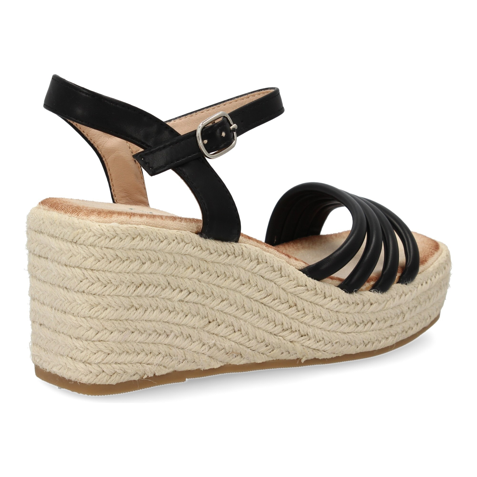 Sandalias de cuña para mujer, comodas y elegantes, diseño moderno trenzado