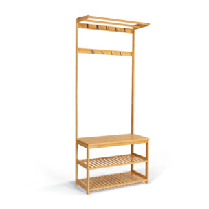 Vestiaire d'entrée en bambou Maya