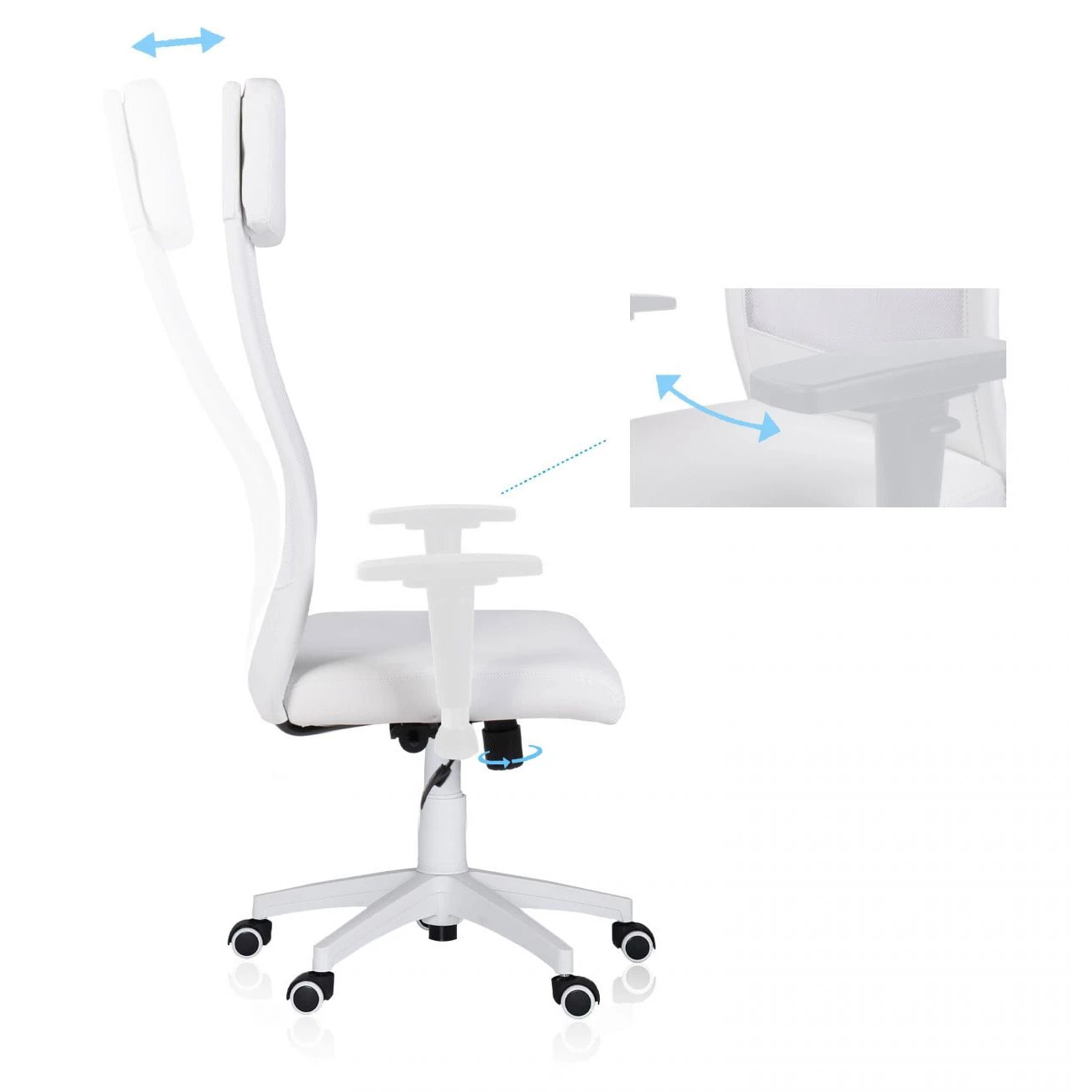 Silla de oficina Airflow Blanco