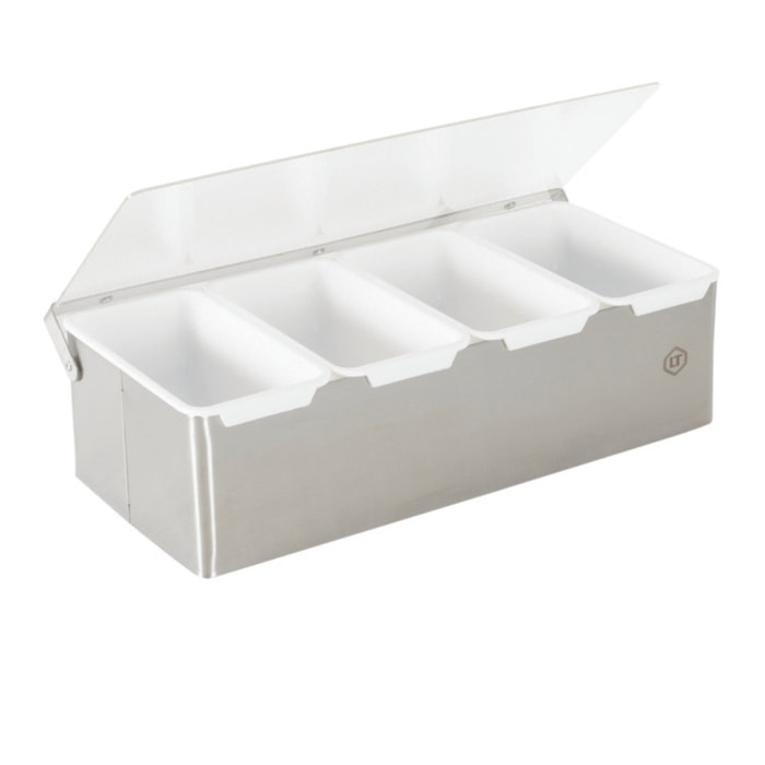 Boîte à épices inox 4 compartiments