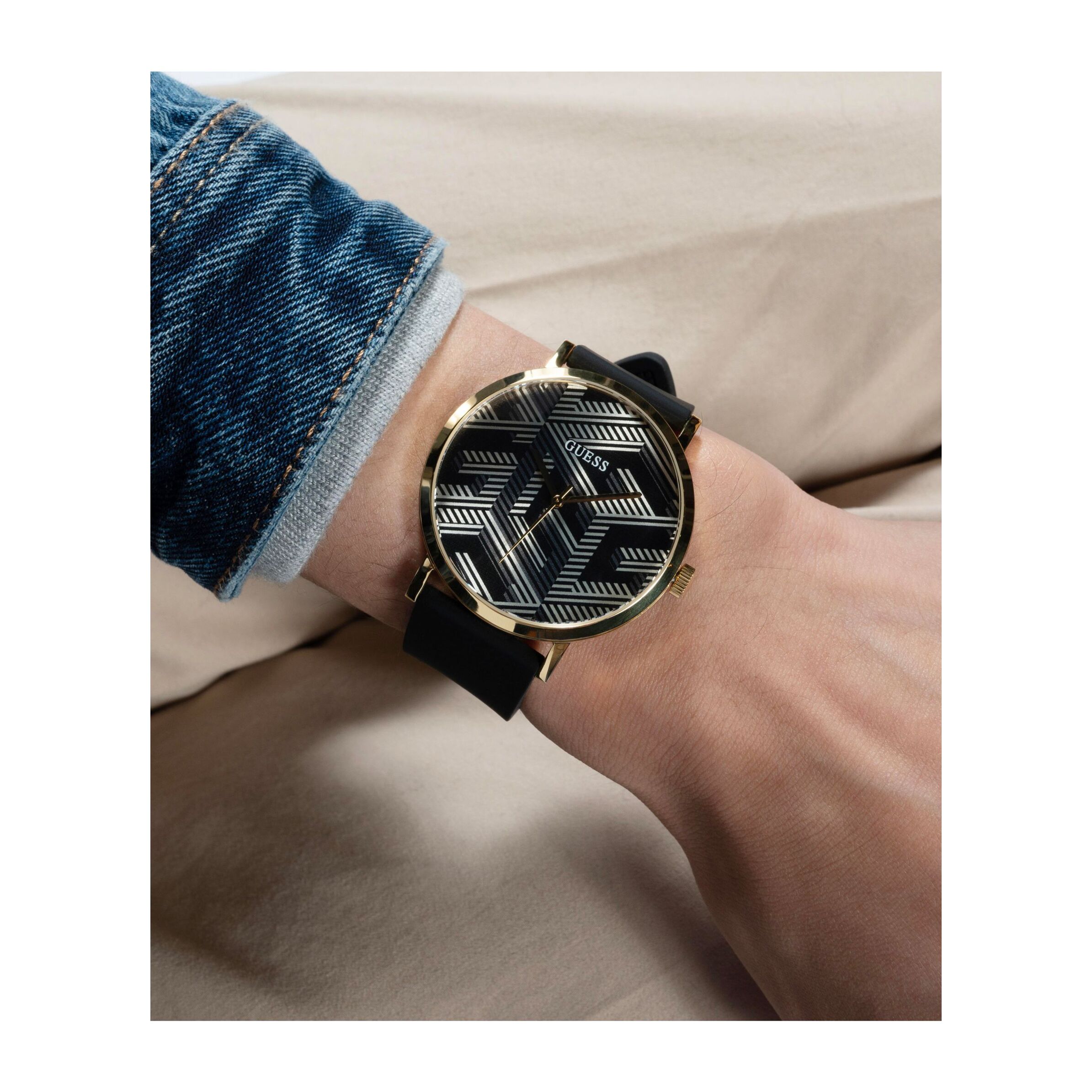 Guess Orologio Analogico Al Quarzo G Bossed