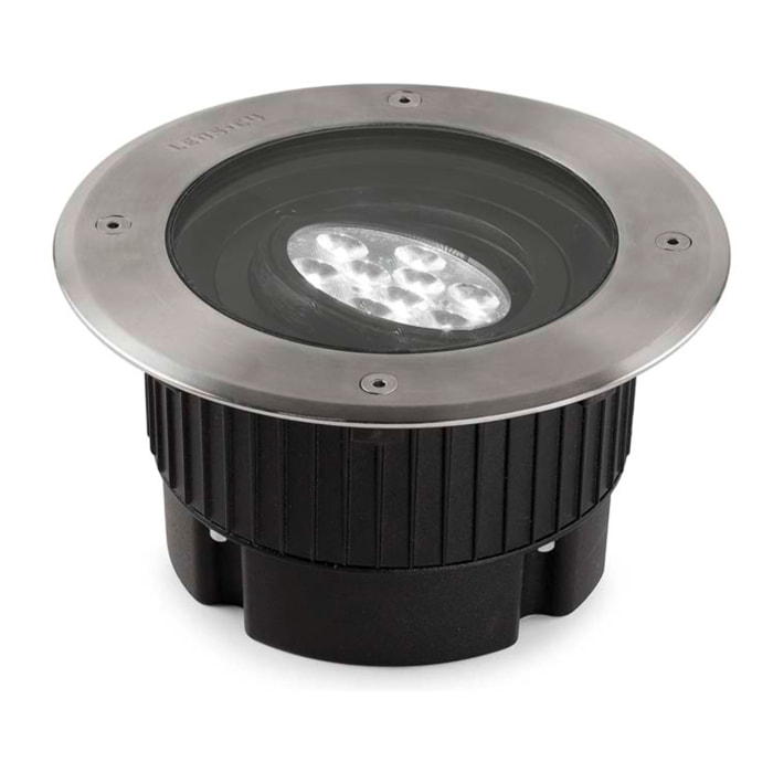 LEDS C4 Empotrable de suelo IP65-IP67 Gea Power LED Round ø180mm LED 11 Blanco cálido - 3000K ON-OFF Acero inoxidable AISI 316 796lm