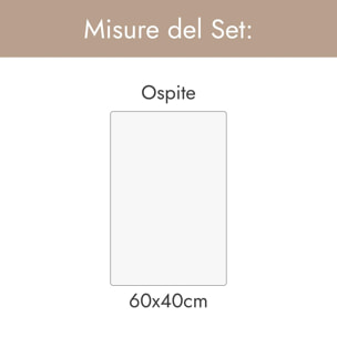 INTRECCI HOME Set Bagno 2 Asciugamani Ospite, in Puro Cotone 500 g,Morbidezza Extra, Assorbenza Superiore, Elegante e Durevole