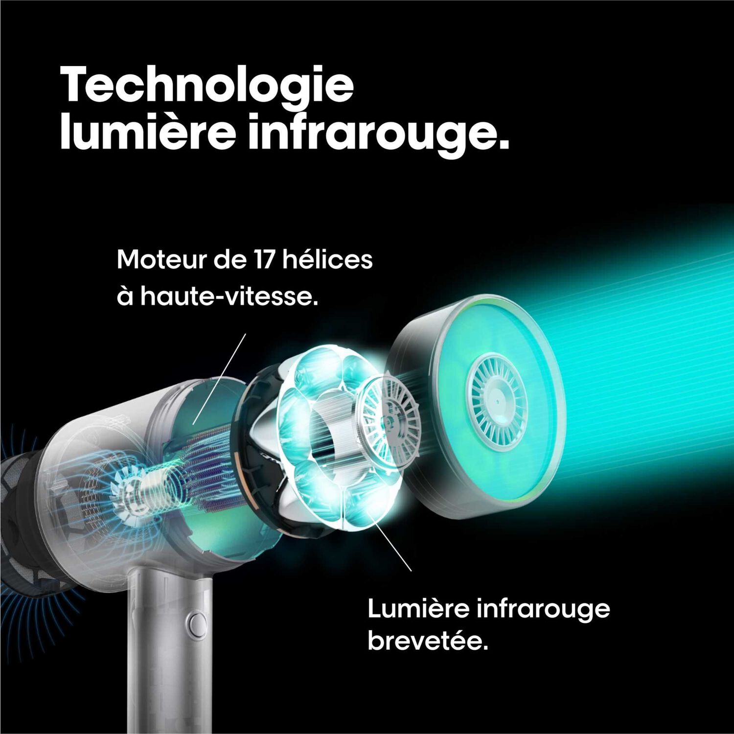 Airlight Pro - Sèche-Cheveux à Lumière Infrarouge