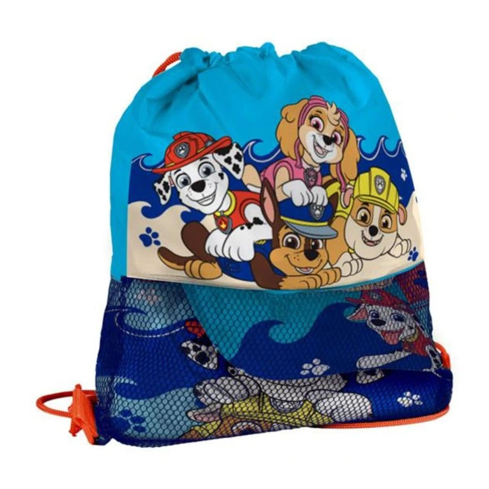 Juego de Toallas de"Paw Patrol" con Gorra, Toalla de baño y Bolsa de Almacenamiento - 27x33x7- Multicolor