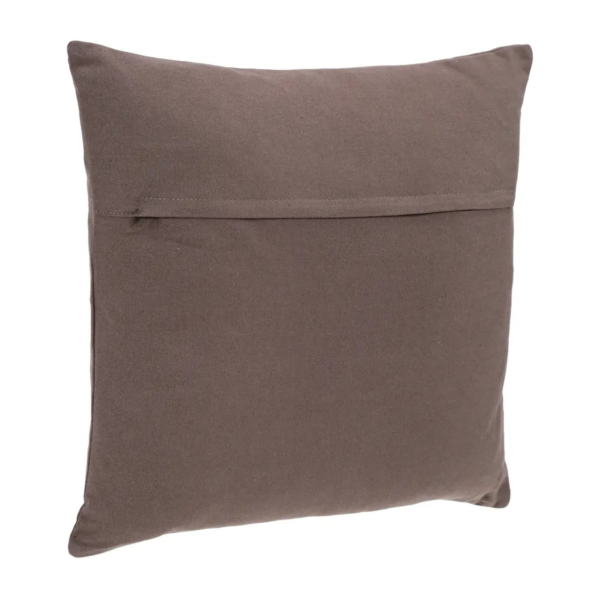 Coussin déhoussable coton gris taupe 38x38cm