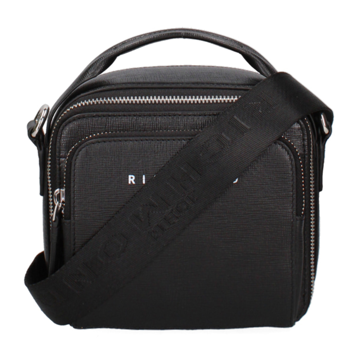 Borsa a spalla da uomo In Vera pelle Made in Italy 16,5x18x8,5 cm