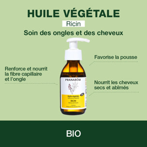 Pranarom - Huile Végétale de Ricin grand format - Bio - 100 ml