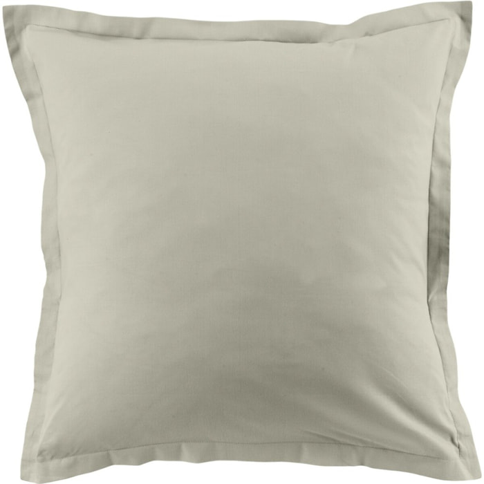 Lot De 2 Taies D'oreiller 100% Coton 57fils Grege