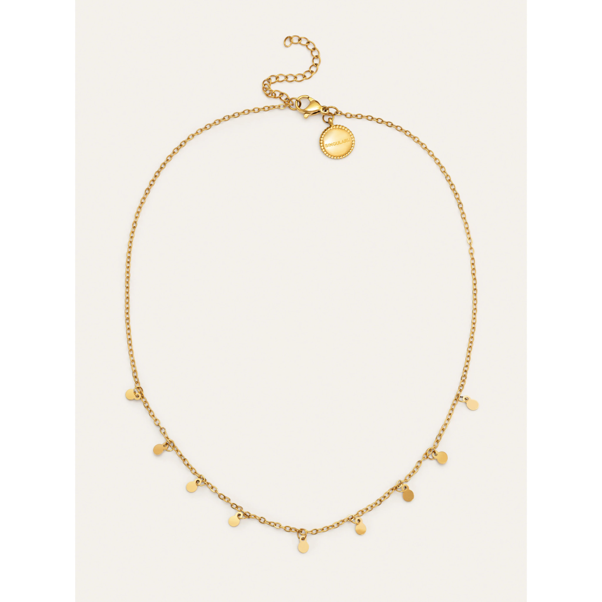 Collana Mini Moons 3mm Acciao Placcato Oro