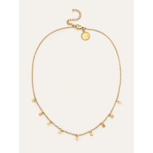 Collana Mini Moons 3mm Acciao Placcato Oro