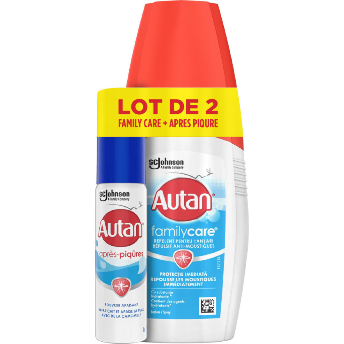 Autan Lot De 2 Family Care + Apres Piqure