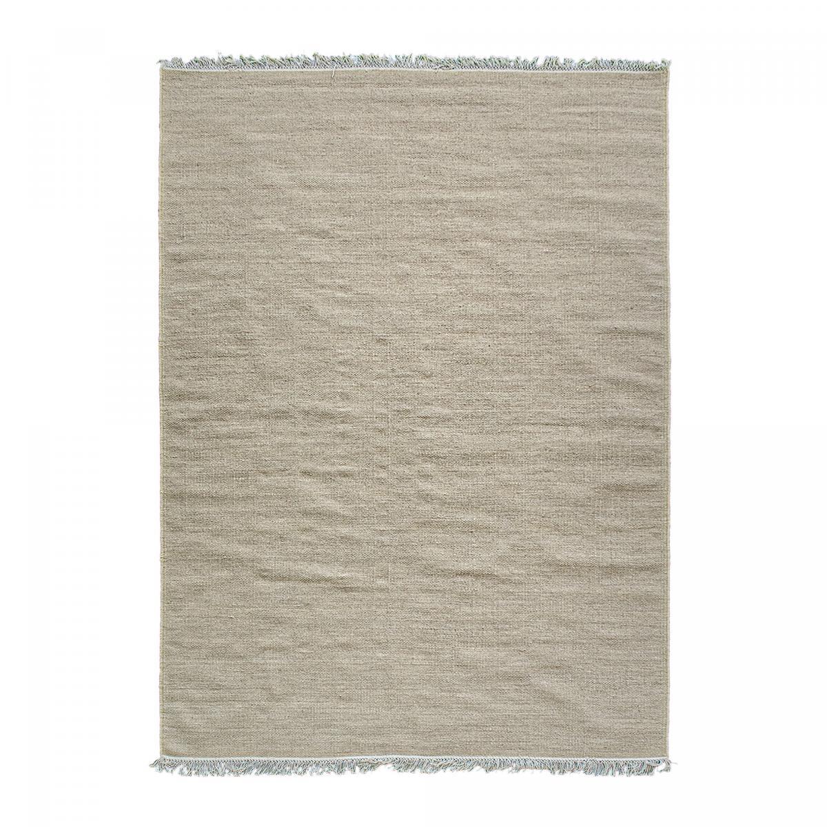 Tapis kilim fait main en laine motif uni NOBI