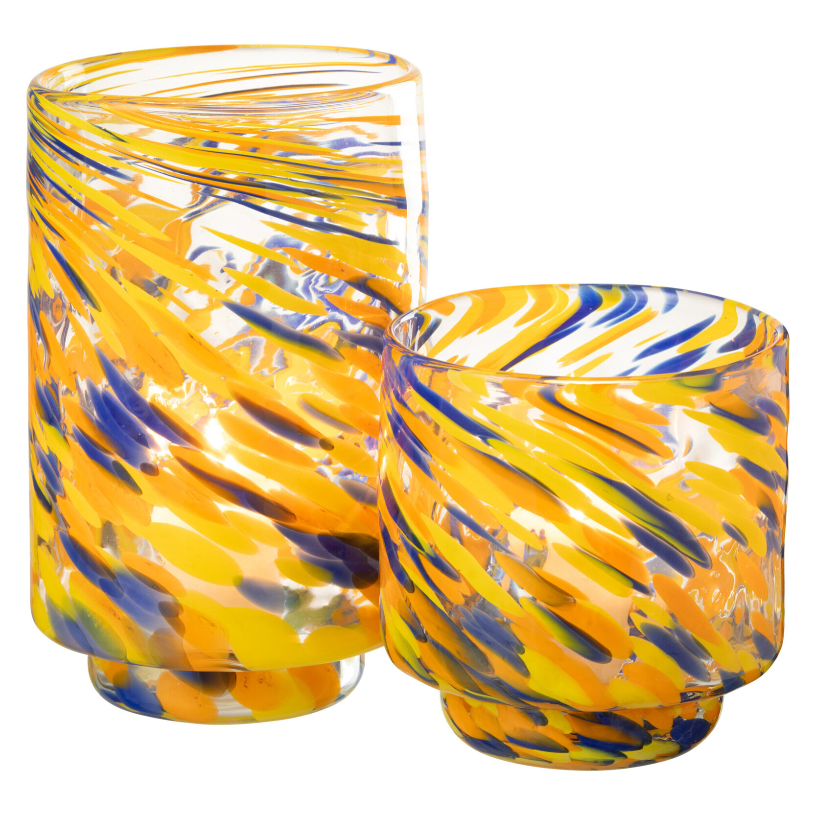 J-Line vase Arun - verre - mix - large - Ø 15 cm