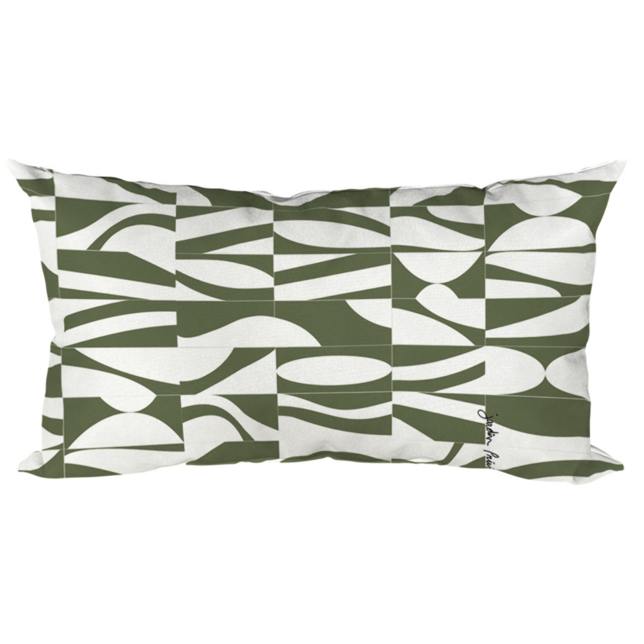 Lot de 2 coussins extérieur - 50x30x15 - CONVEXE ALGUE