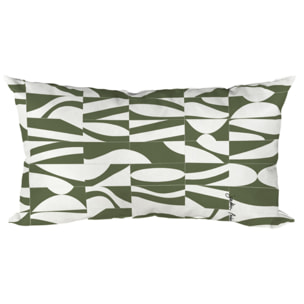 Lot de 2 coussins extérieur - 50x30x15 - CONVEXE ALGUE