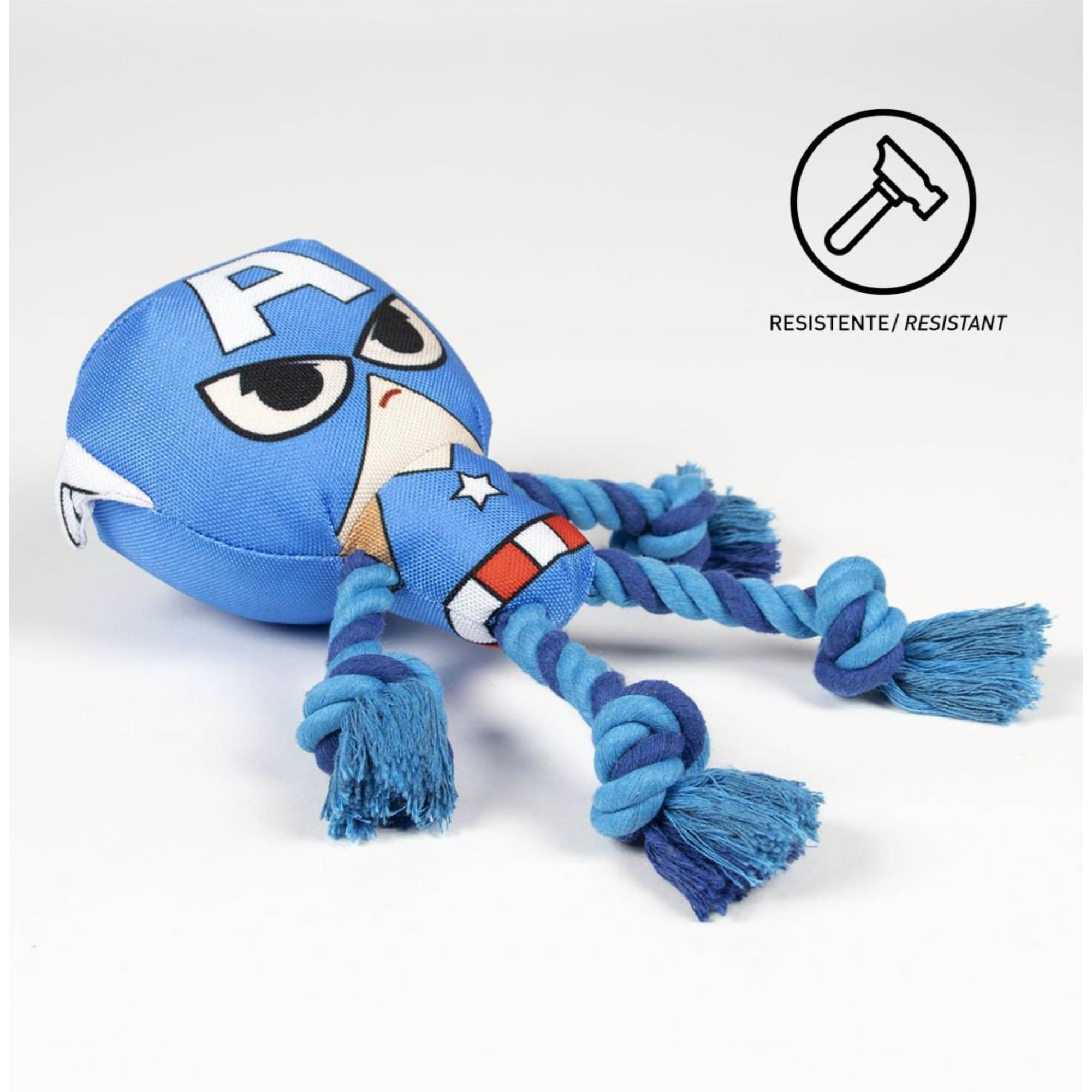 Juguete para perros cuerda diseño avengers capitan america