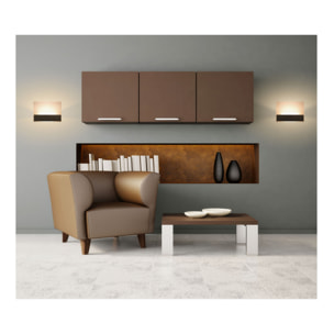 LEDS C4 Aplique Flat Led 8.5W 3000K Níquel Satinado