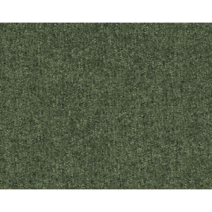 Bowie - canapé 3 places convertible coffre + coussin rond inclus en tissu texturé - Vert