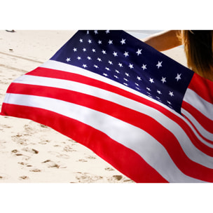 Telo Mare Stampato In Spugna Disegno Bandiera