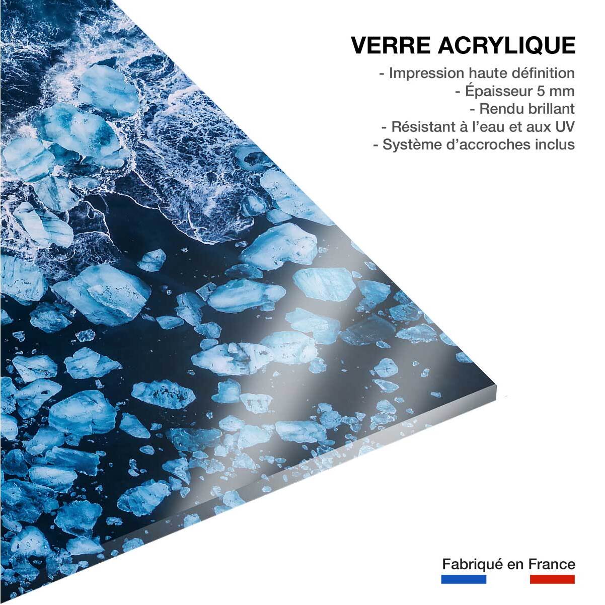 Tableau iceland diamond beach Tableau plexiglas