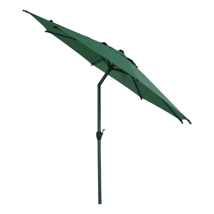 Parasol droit rond inclinable Loompa 3m vert olive
